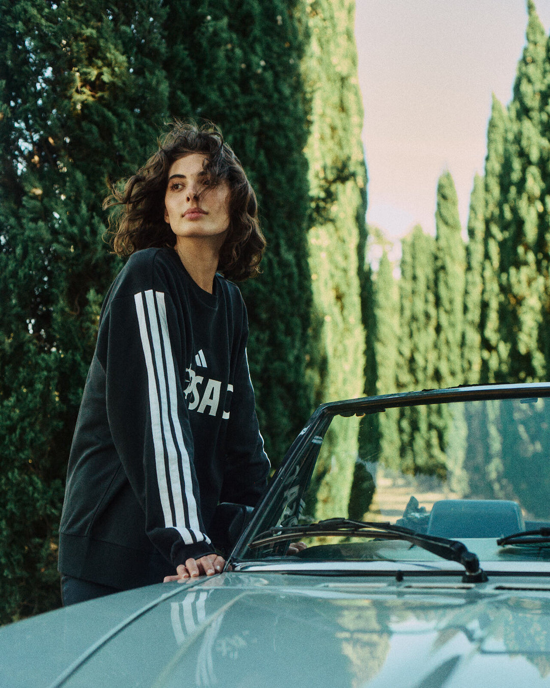 Felpa Girocollo Nera Pisa 25/26