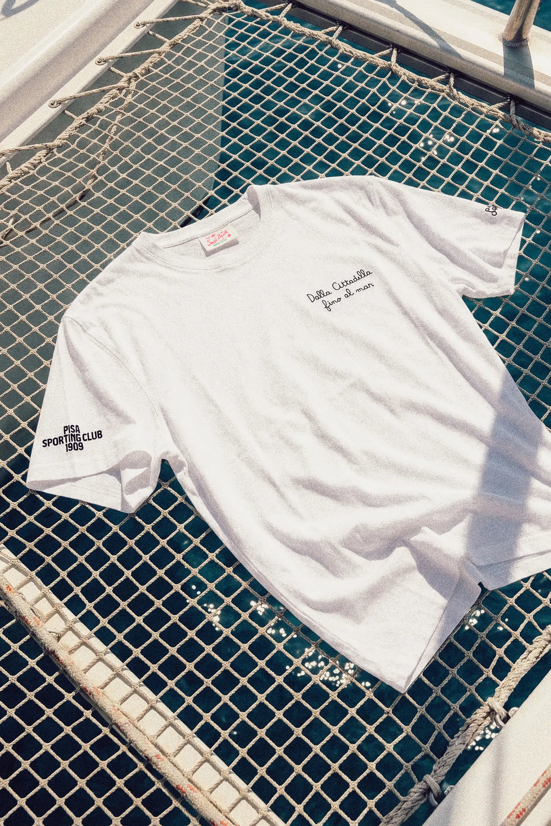T-shirt  "Dalla Cittadella" MC2 Saint Barth x Pisa SC bianca