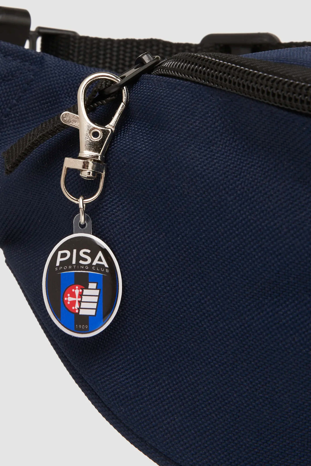 Marsupio con tirazip, sagomato blu
