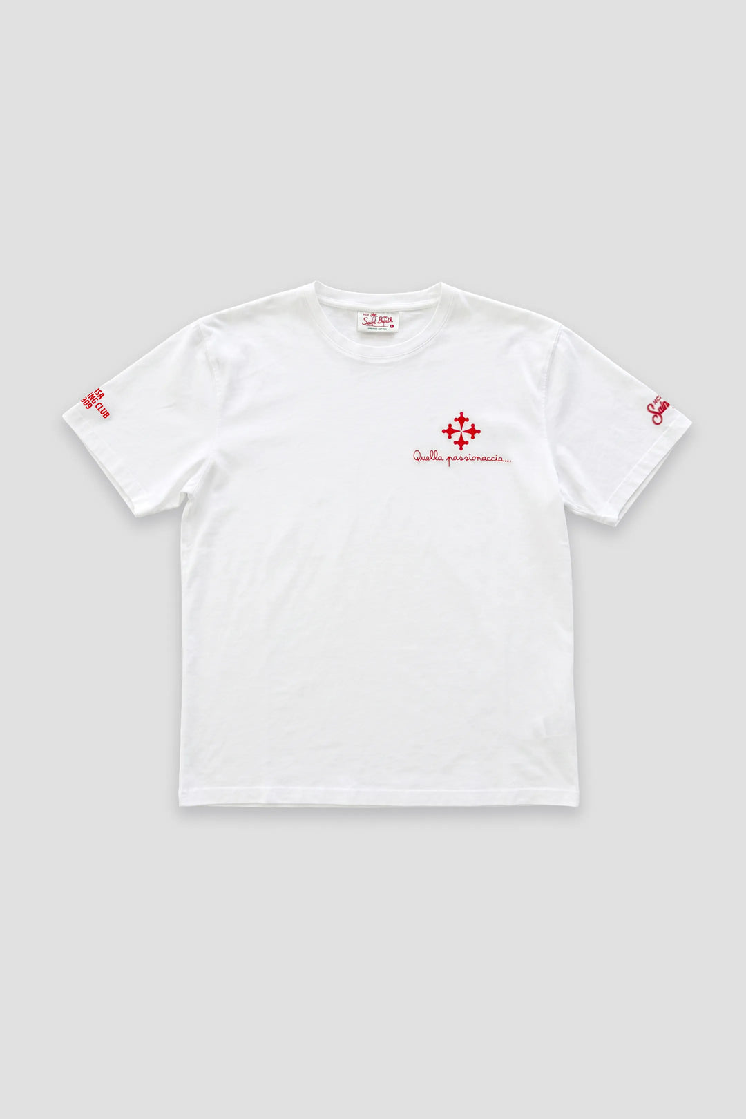 T-shirt "Quella Passionaccia" MC2 Saint Barth x Pisa SC bianca